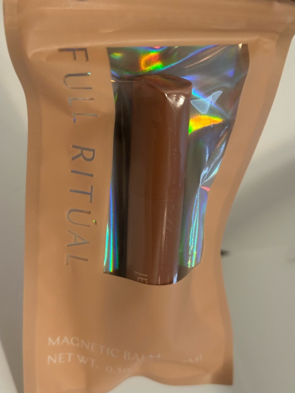 Full Ritual Magnetic Balm Stick for lips— Creamy Warm Natural